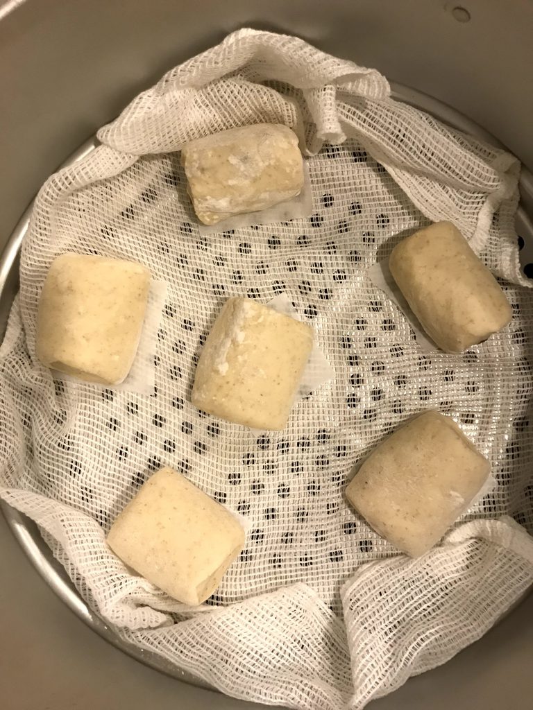 Sourdough mantou, steam buns ready to be steamed