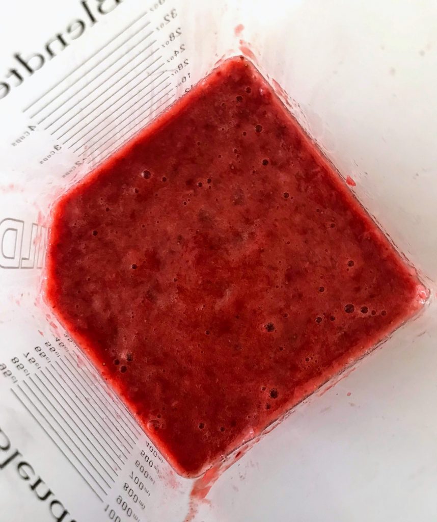 strawberries blended