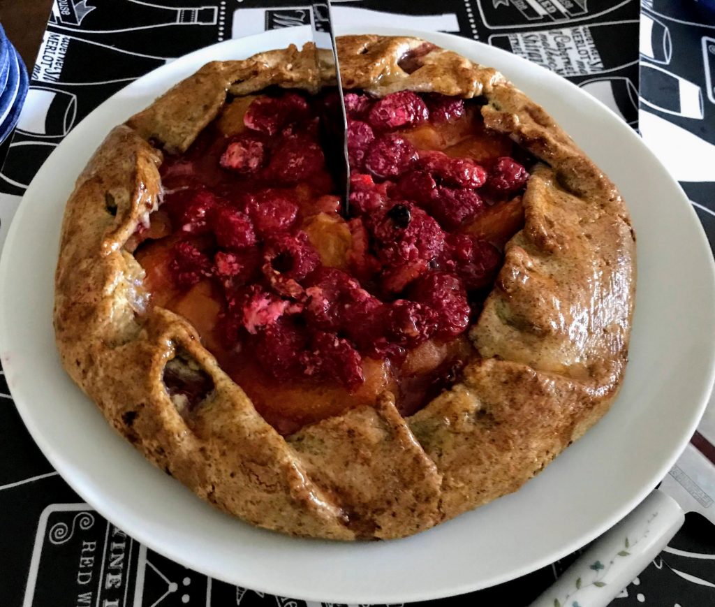 Raspberry and Apricot Galette 