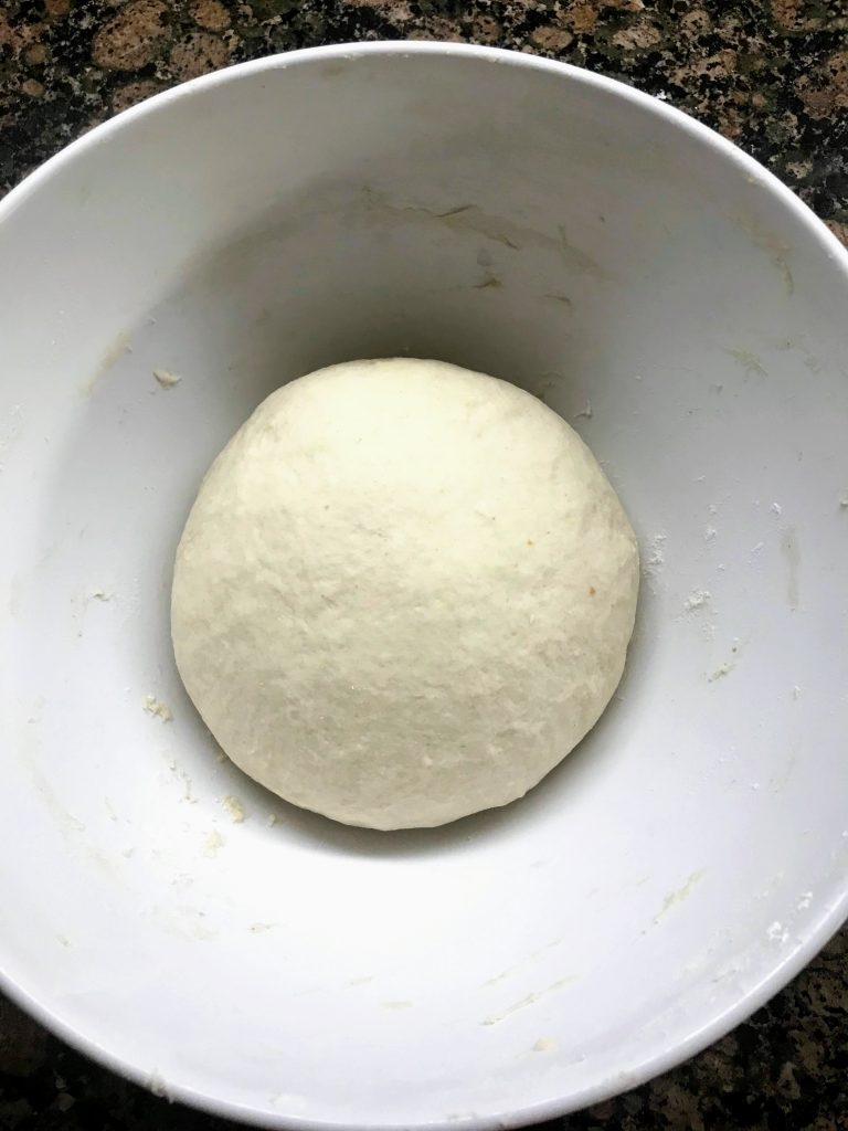 Flatbread dough after kneading